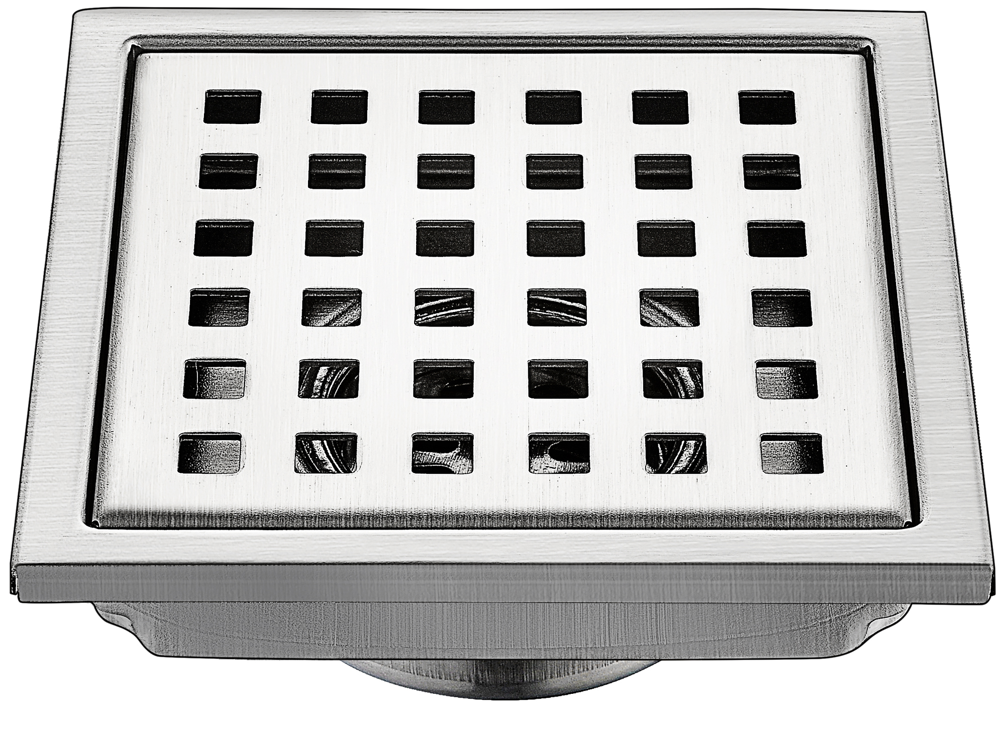 志良順獅304不銹鋼衛(wèi)生間方形格子防臭地漏