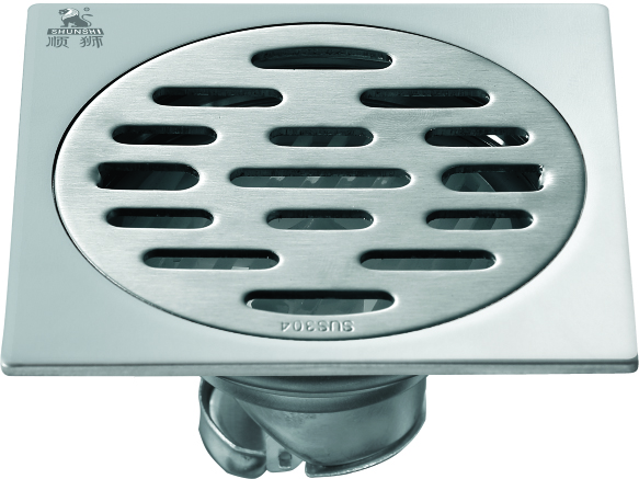 志良順獅牌橫條鋼自封單用地漏